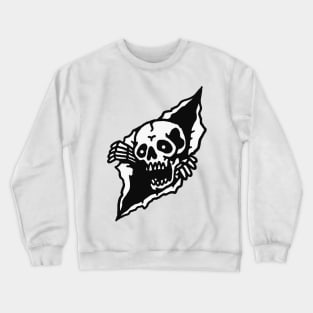 Skull Tearing up Crewneck Sweatshirt